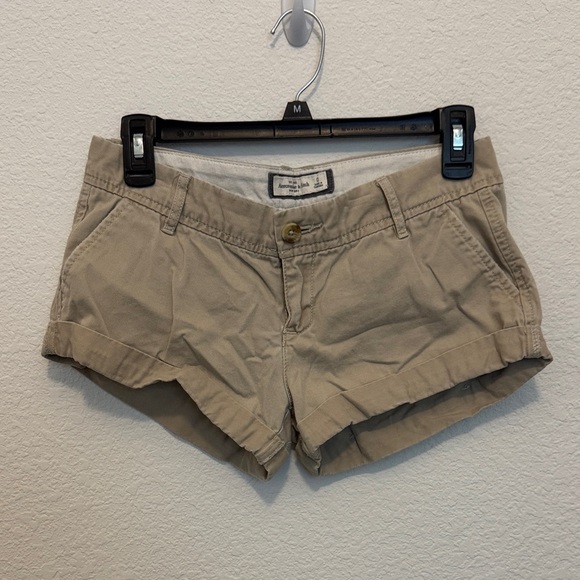 Abercrombie & Fitch Pants - Abercrombie & Fitch Women's Tan Mini Cargo Shorts